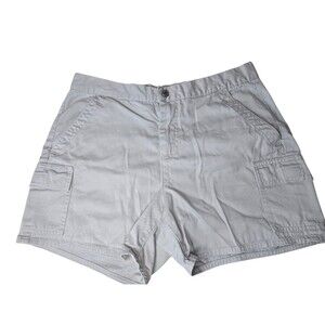 Calvin Klein Jeans women's 100% cotton size 10 khaki shorts mid rise 4.5" inseam